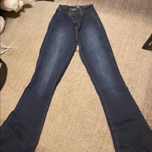 Fashinova high waisted flare bottom jeans
